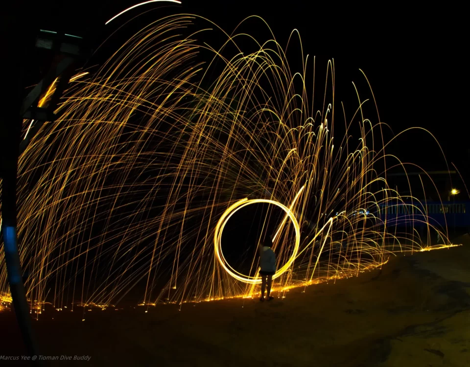 Capturing Fireworks on Tioman Island with Long Shutter Speed Photography