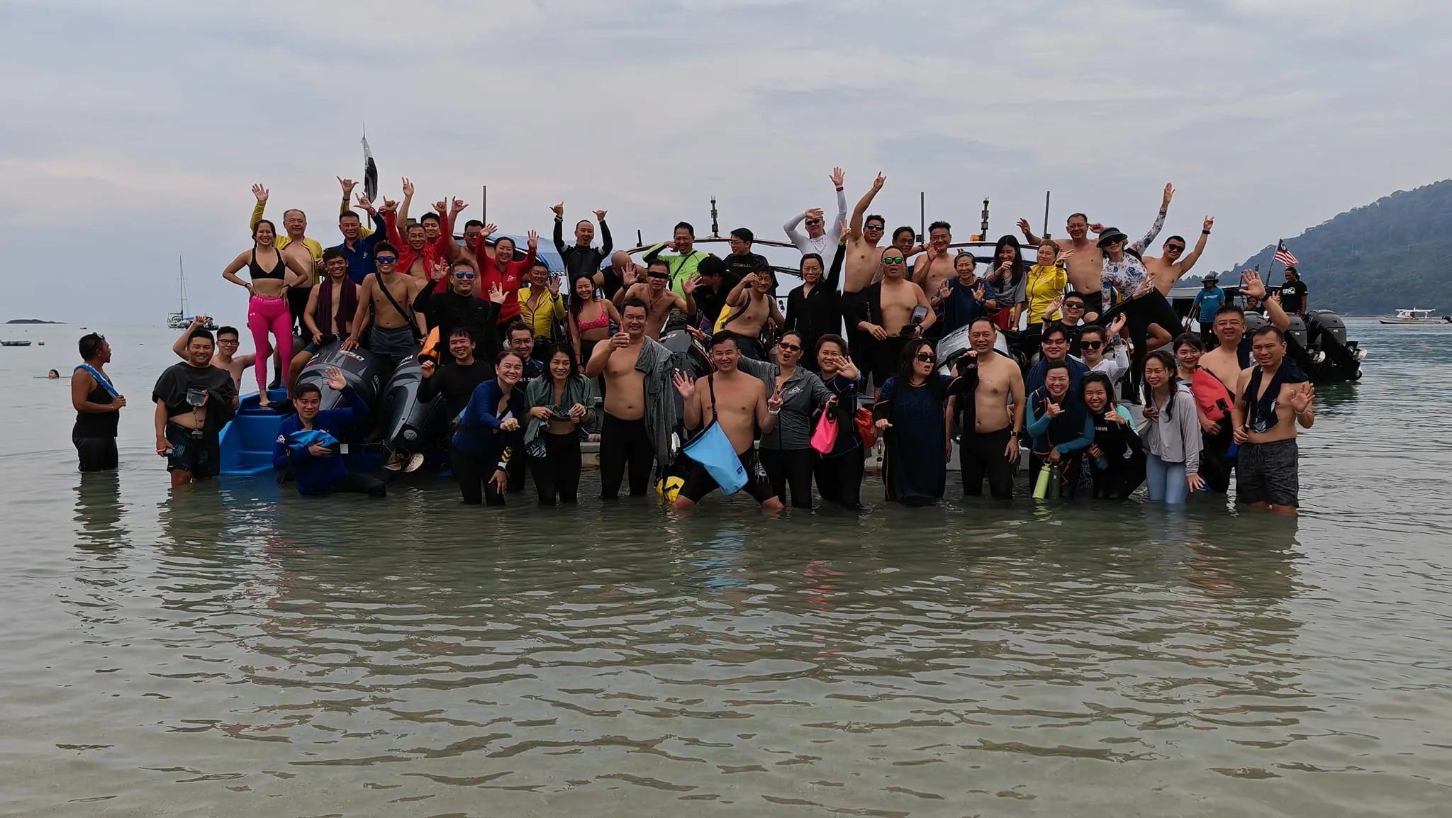 Celebrating Joyful Moments Diving Adventures with 50 Enthusiastic Divers on Tioman Island